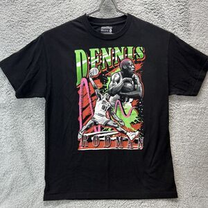 Streetwear on Demand RODMAN WORM RETRO BLACK Tee Shirt LARGE LIMITED